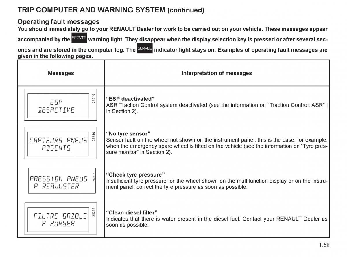 Renault Espace IV 4 owners manual / page 68