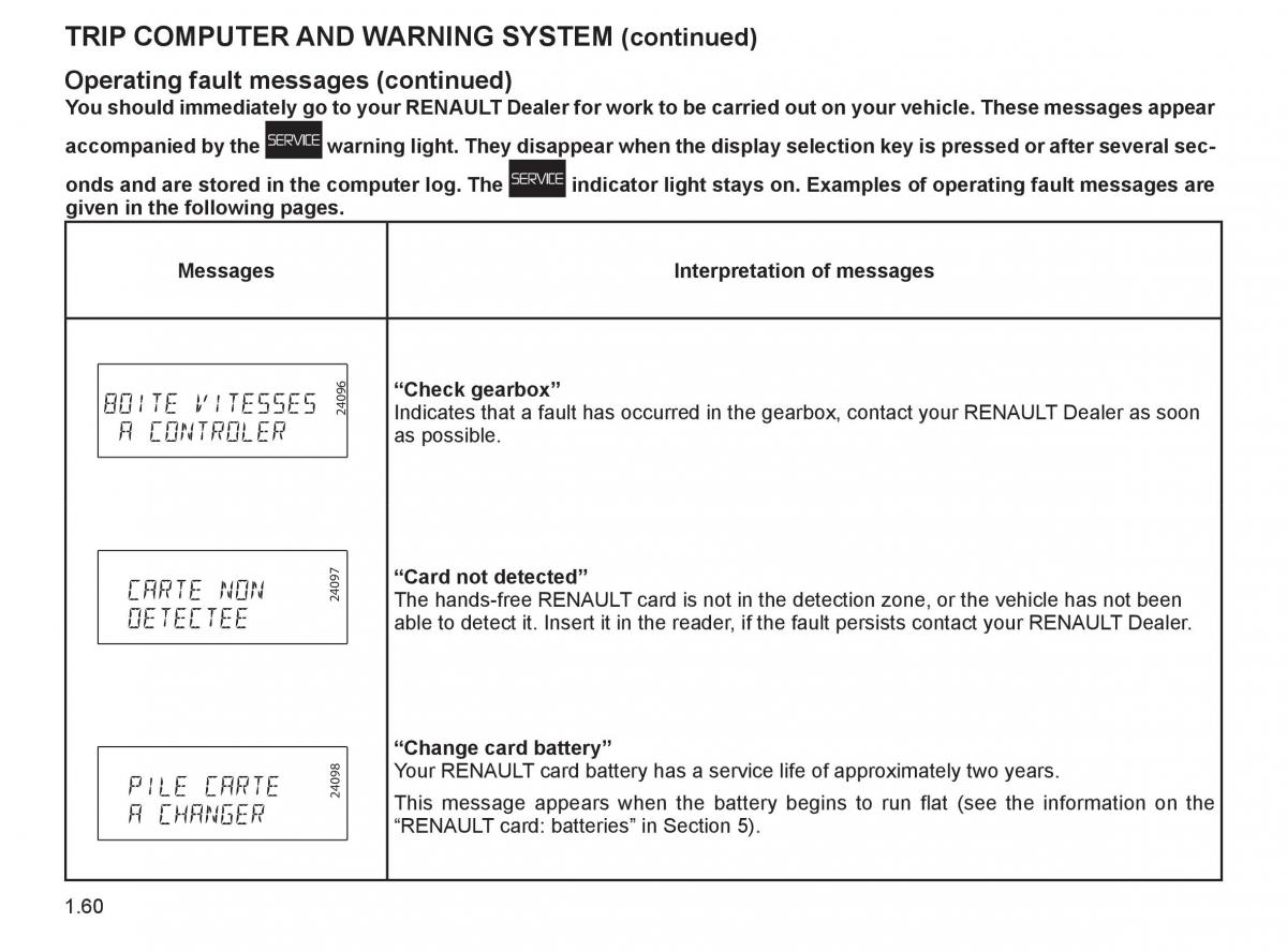 Renault Espace IV 4 owners manual / page 69