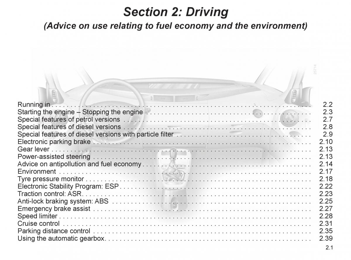 Renault Espace IV 4 owners manual / page 86