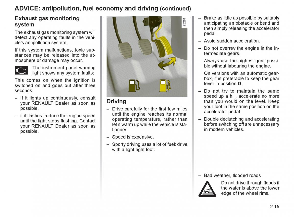 Renault Espace IV 4 owners manual / page 100