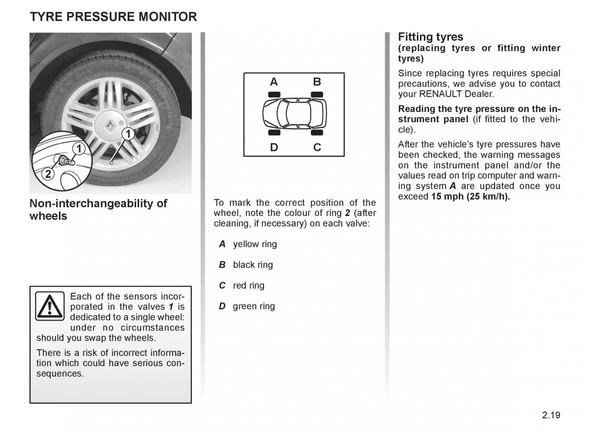 Renault Espace IV 4 owners manual / page 104