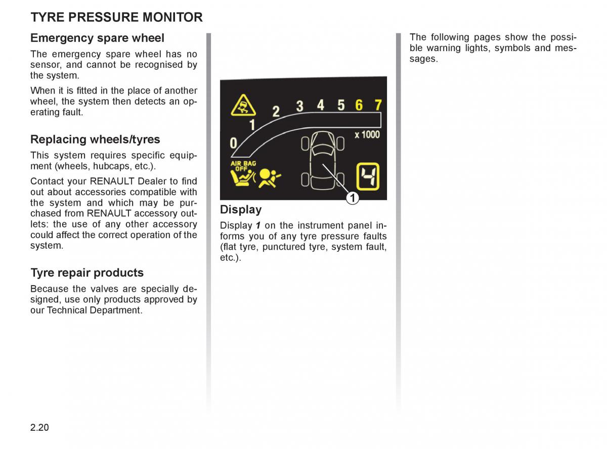 Renault Espace IV 4 owners manual / page 105