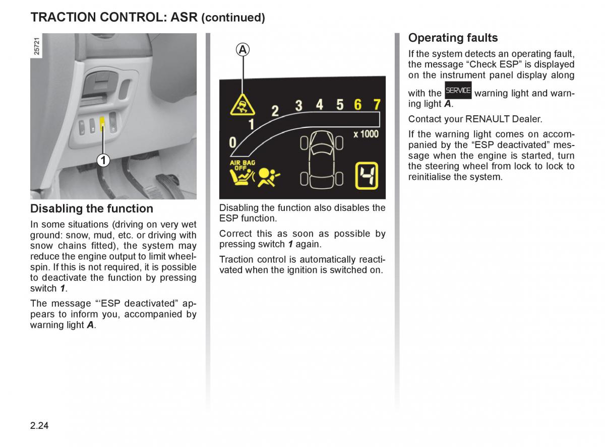 Renault Espace IV 4 owners manual / page 109