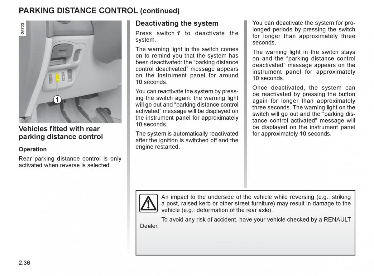 Renault Espace IV 4 owners manual / page 121