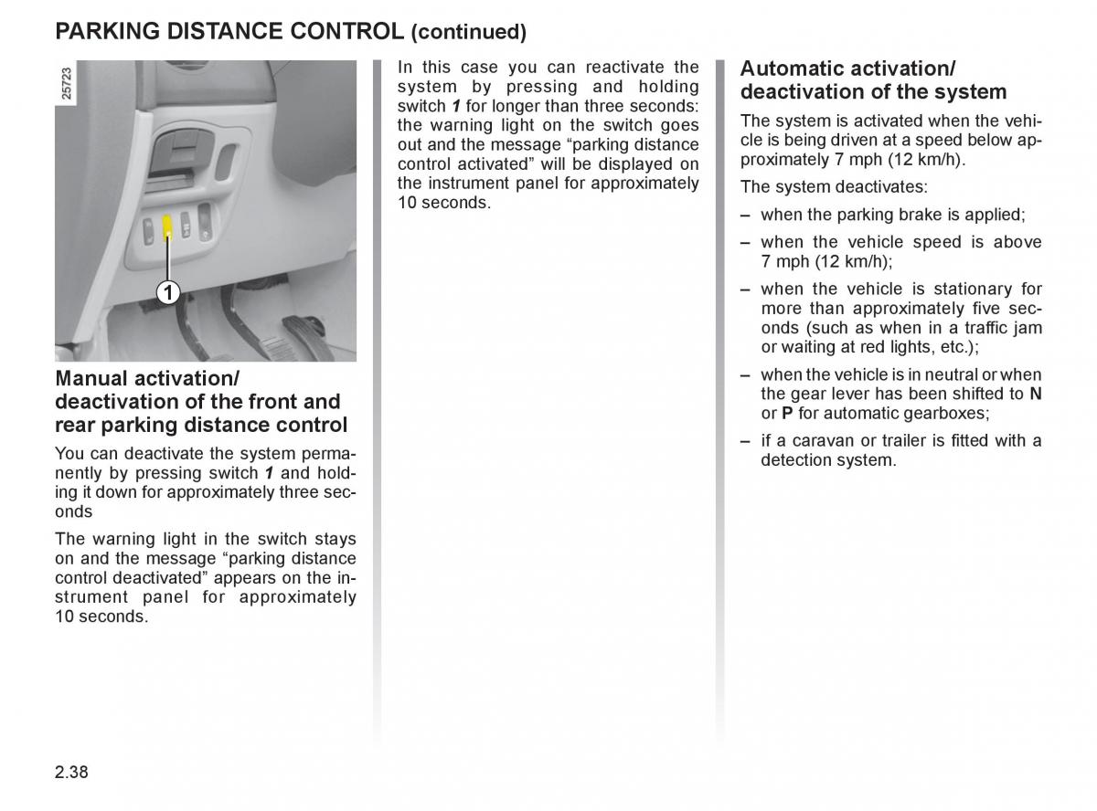 Renault Espace IV 4 owners manual / page 123