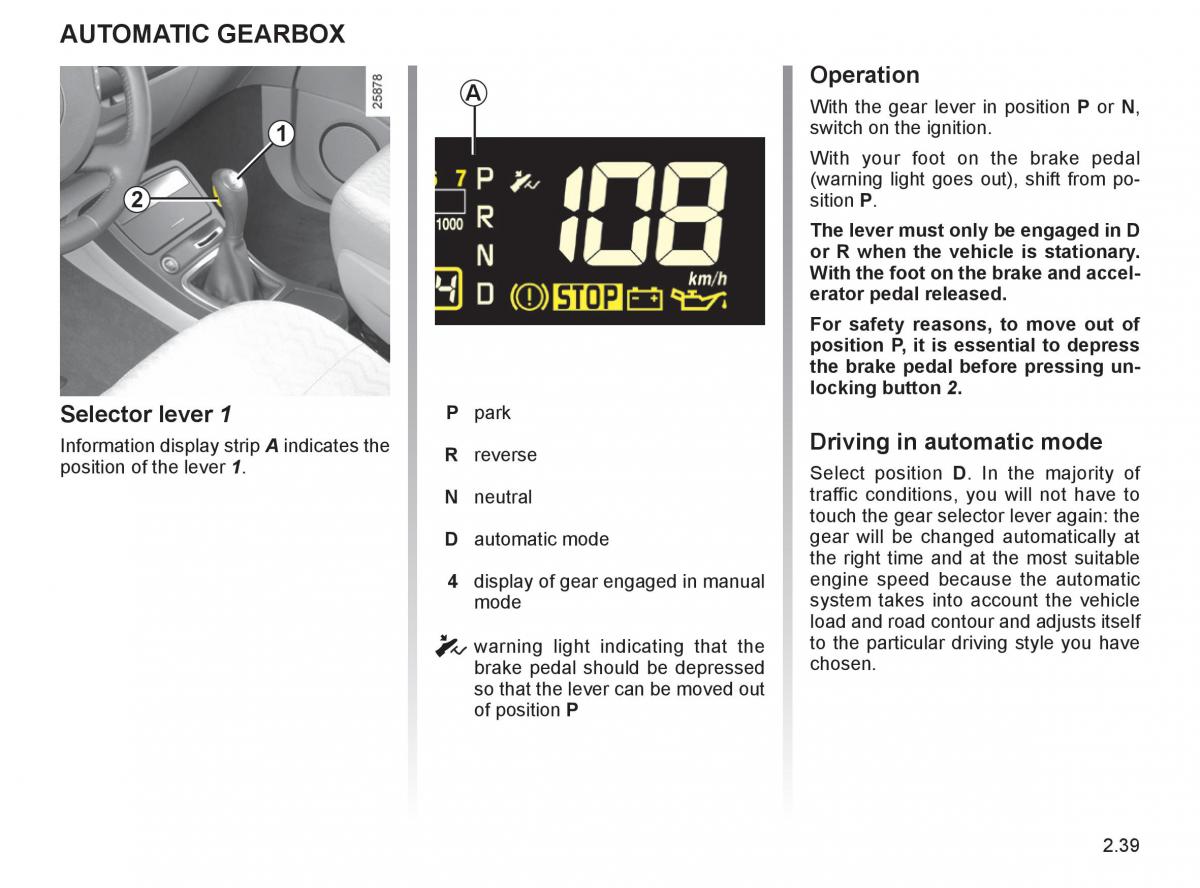 Renault Espace IV 4 owners manual / page 124