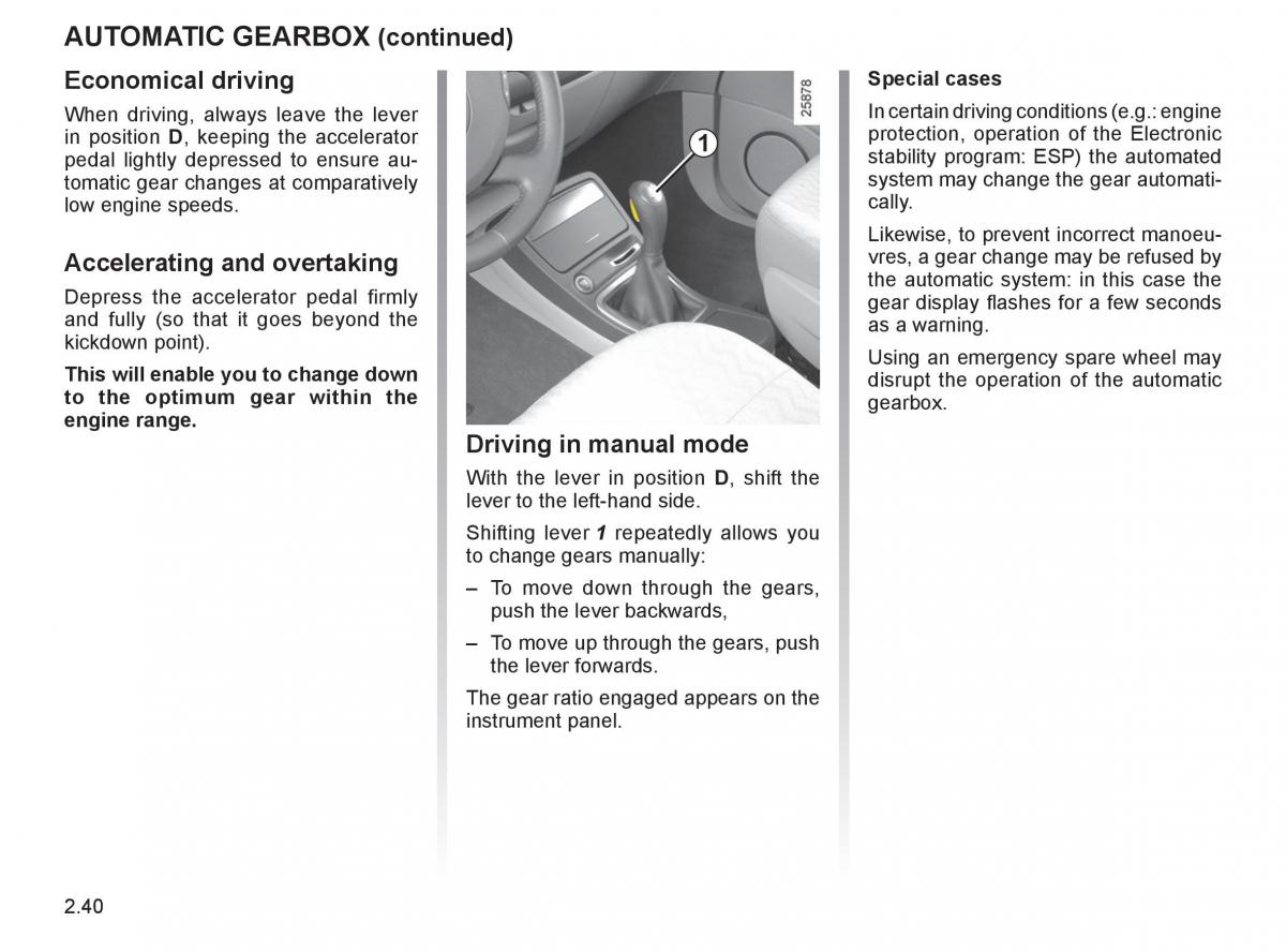 Renault Espace IV 4 owners manual / page 125