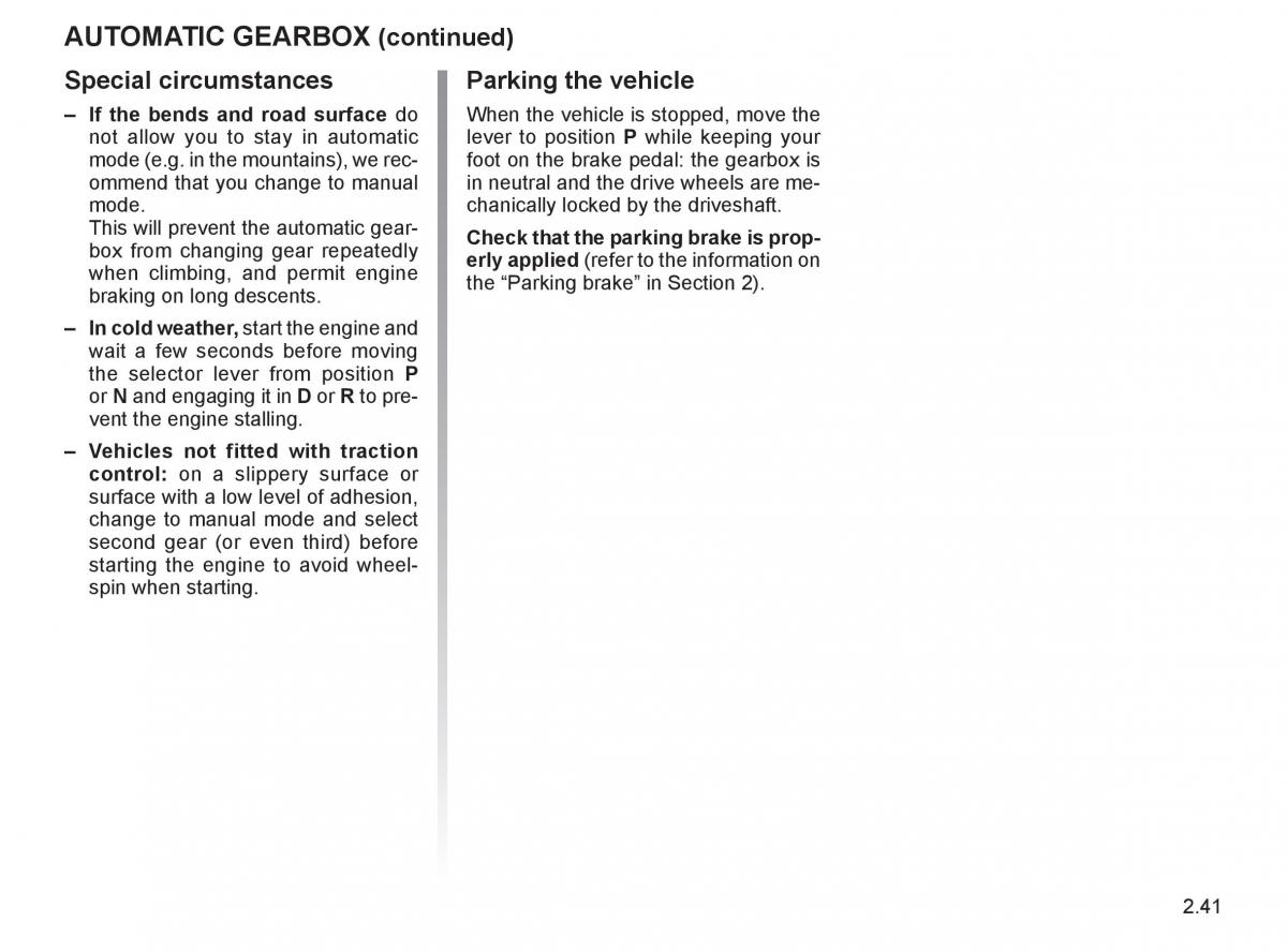 Renault Espace IV 4 owners manual / page 126