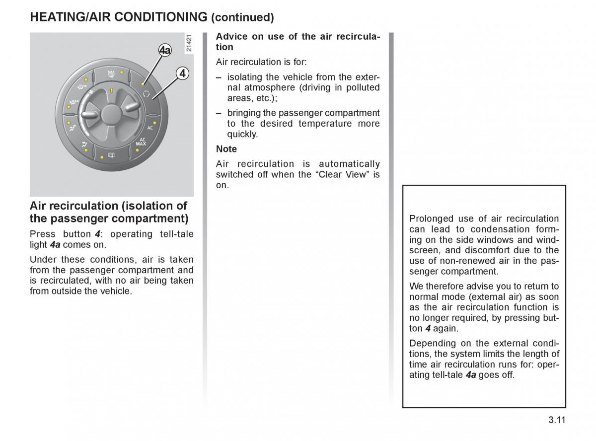 Renault Espace IV 4 owners manual / page 138