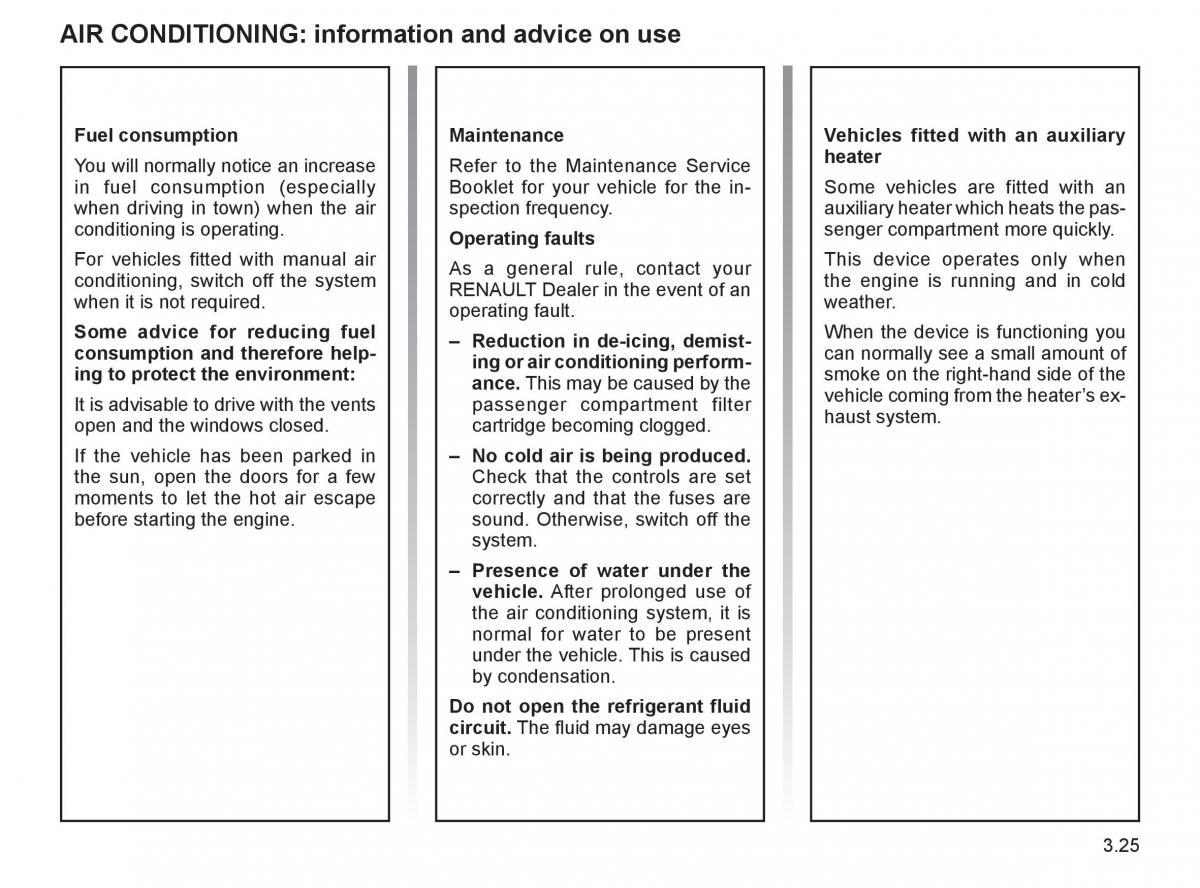 Renault Espace IV 4 owners manual / page 152