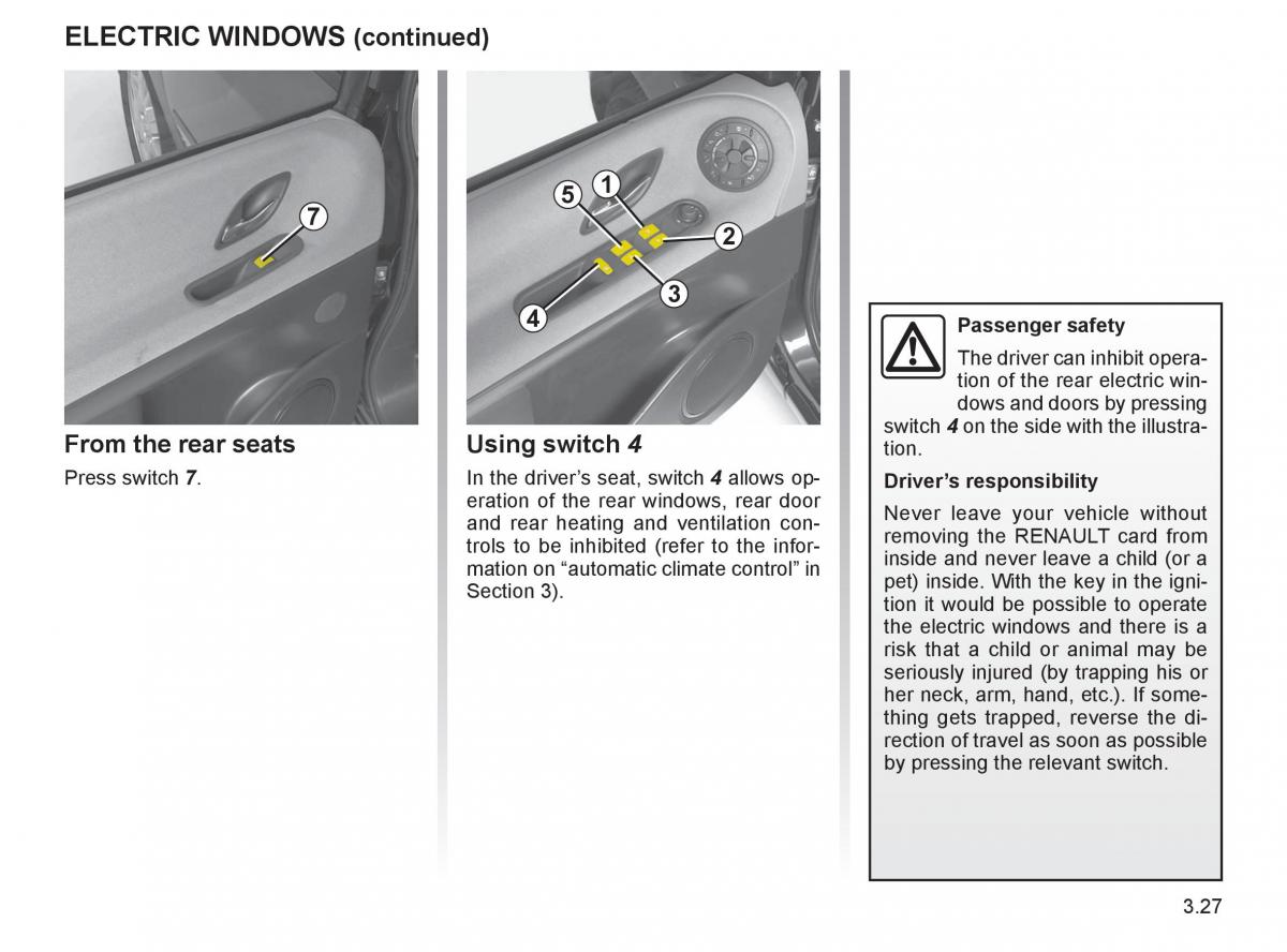 Renault Espace IV 4 owners manual / page 154