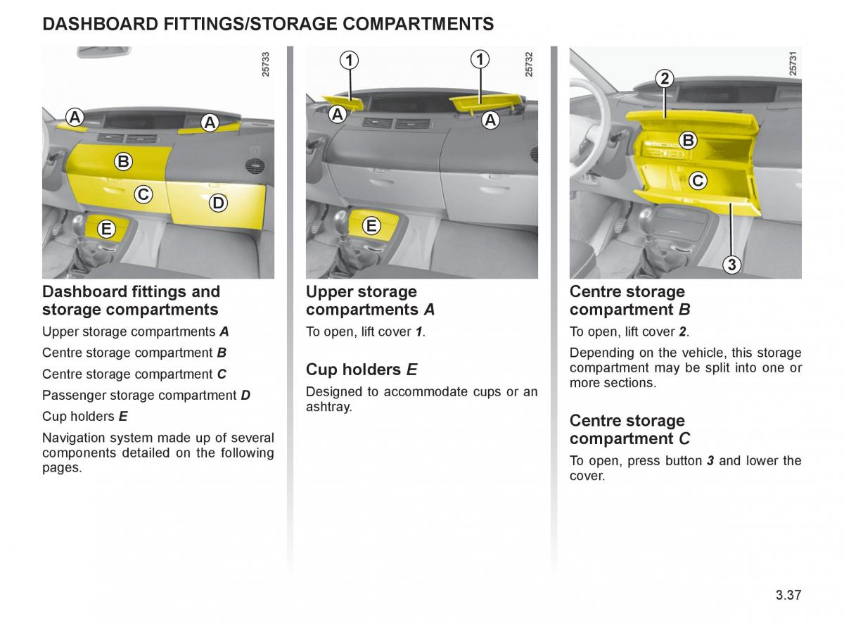 Renault Espace IV 4 owners manual / page 164