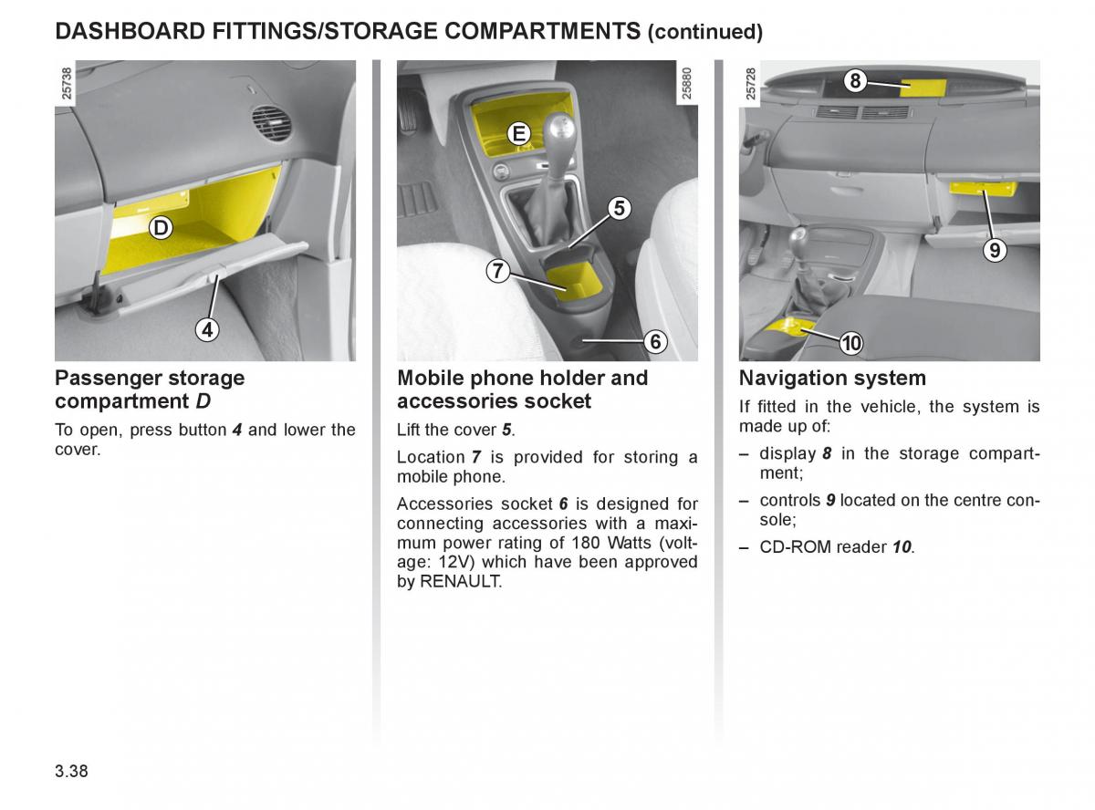 Renault Espace IV 4 owners manual / page 165