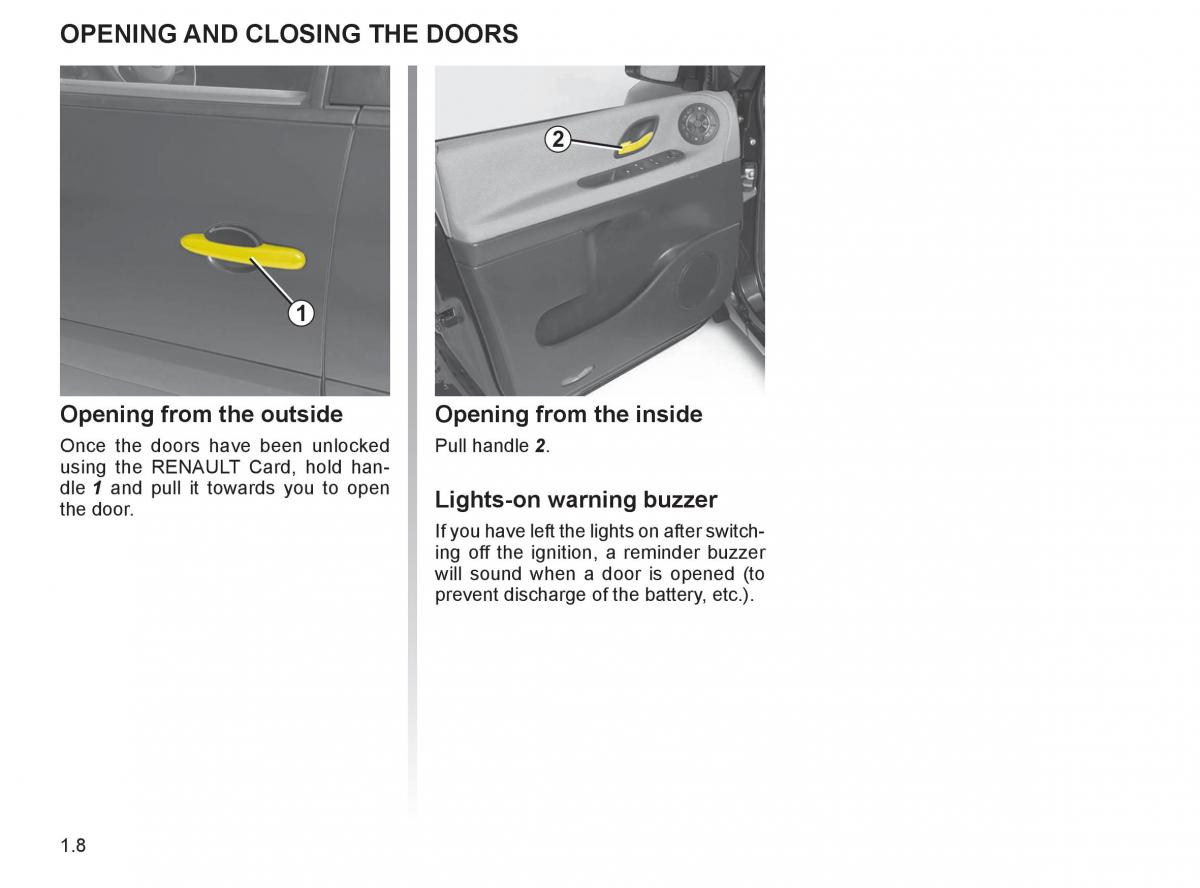 Renault Espace IV 4 owners manual / page 17