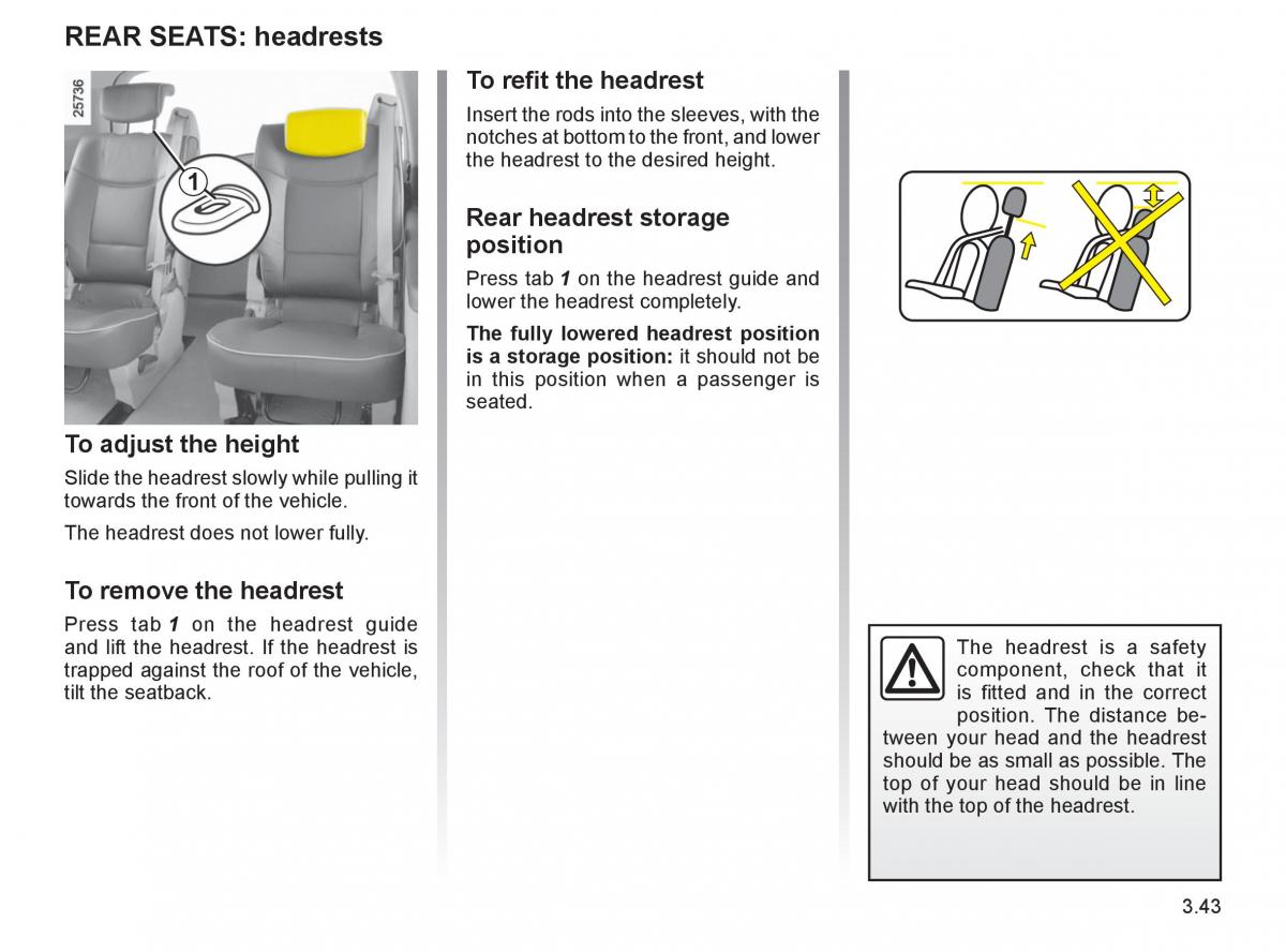 Renault Espace IV 4 owners manual / page 170