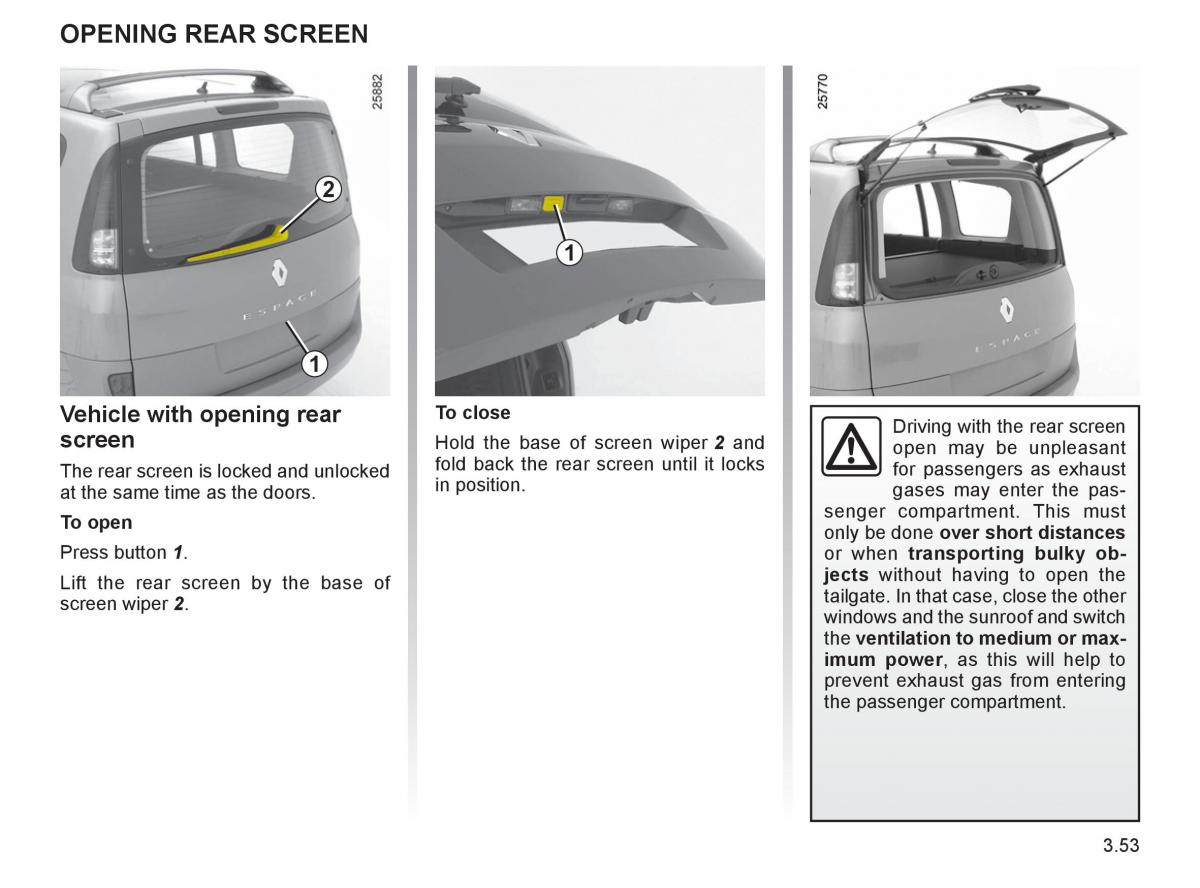 Renault Espace IV 4 owners manual / page 180