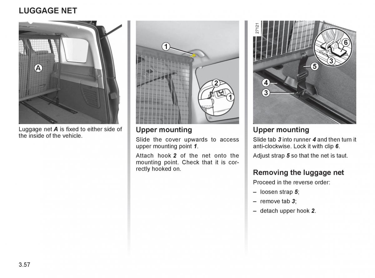 Renault Espace IV 4 owners manual / page 184