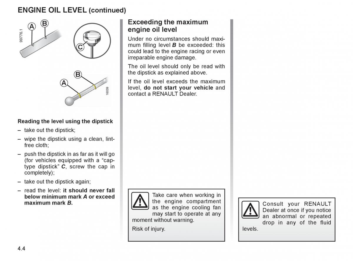 Renault Espace IV 4 owners manual / page 191