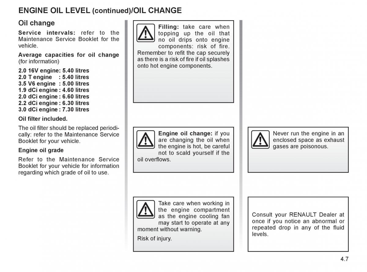 Renault Espace IV 4 owners manual / page 194