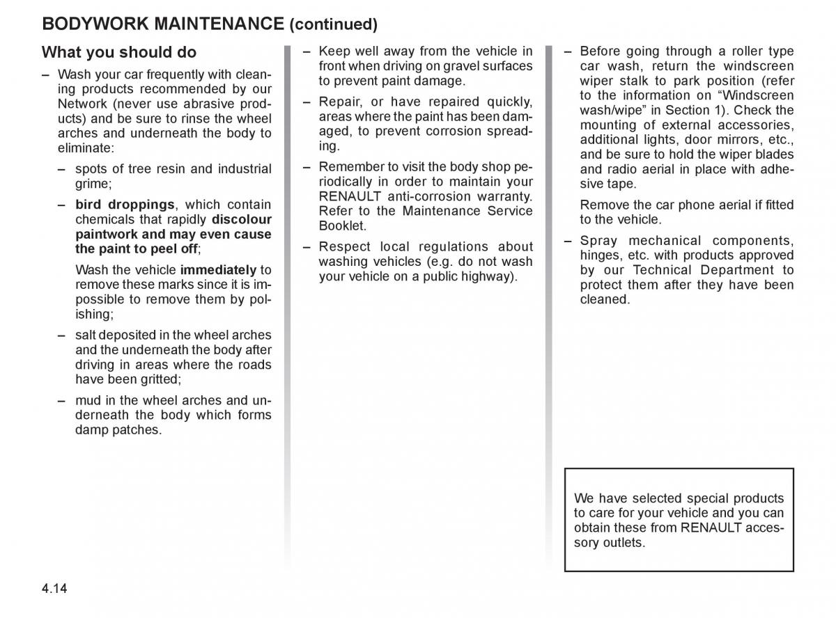 Renault Espace IV 4 owners manual / page 201