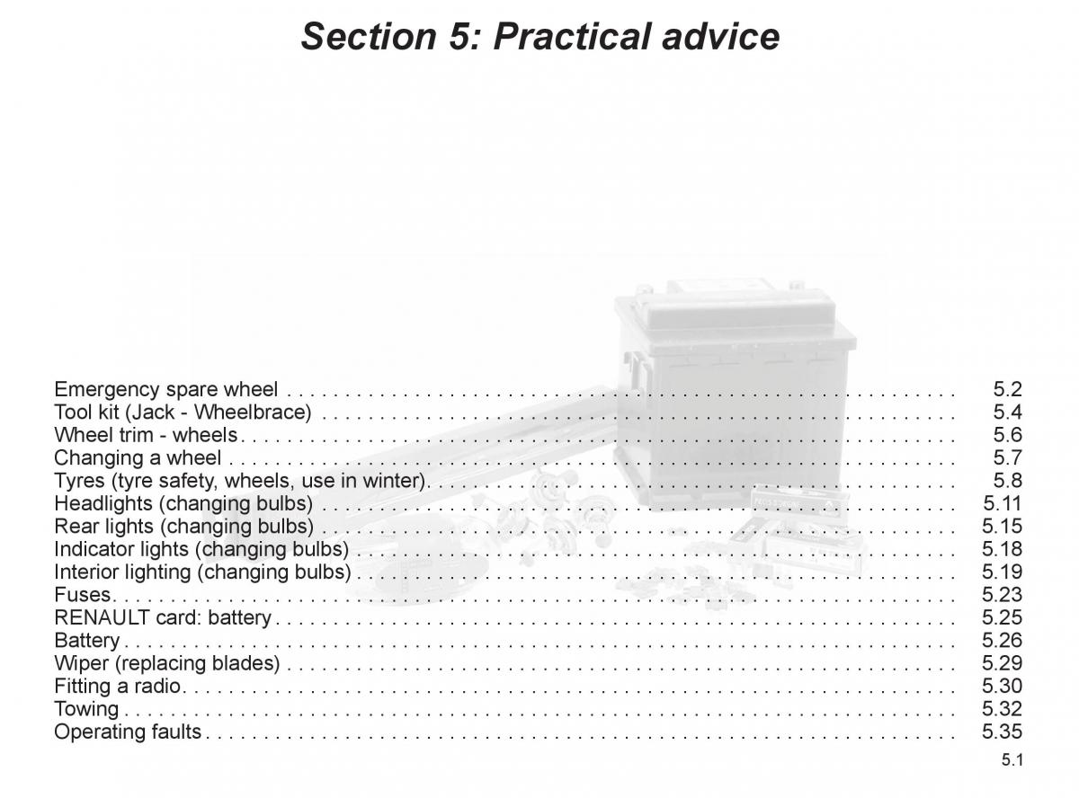 Renault Espace IV 4 owners manual / page 204