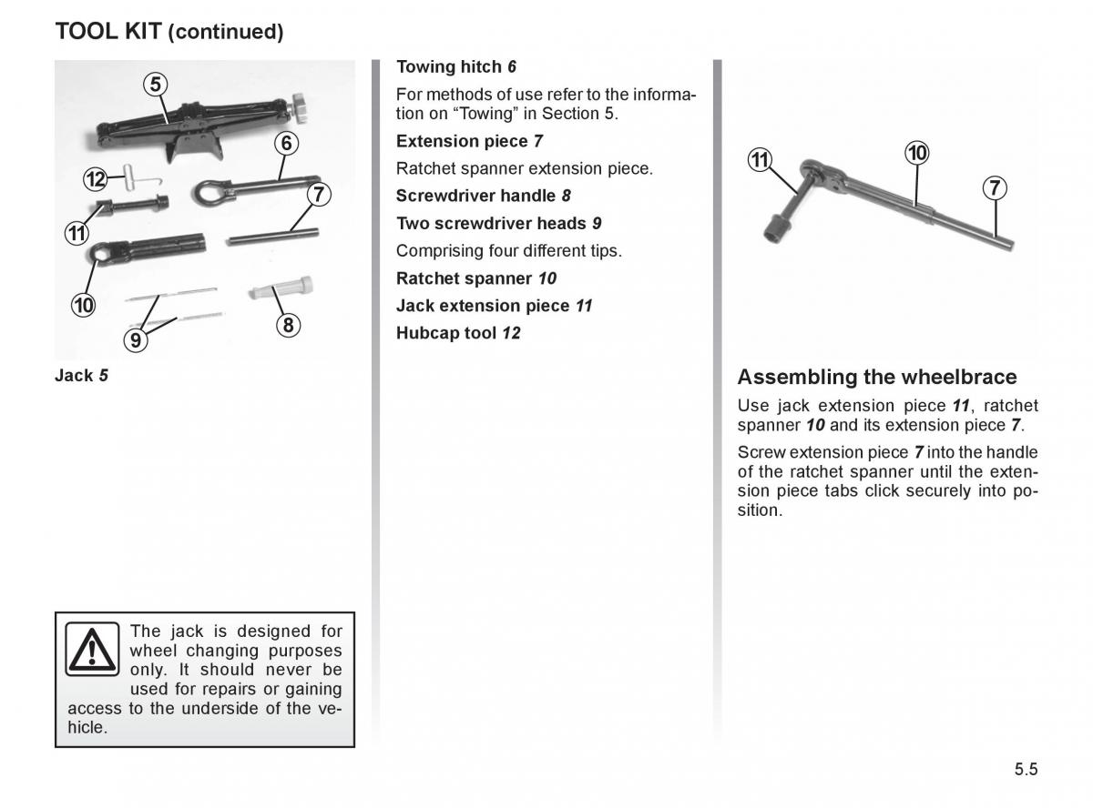 Renault Espace IV 4 owners manual / page 208