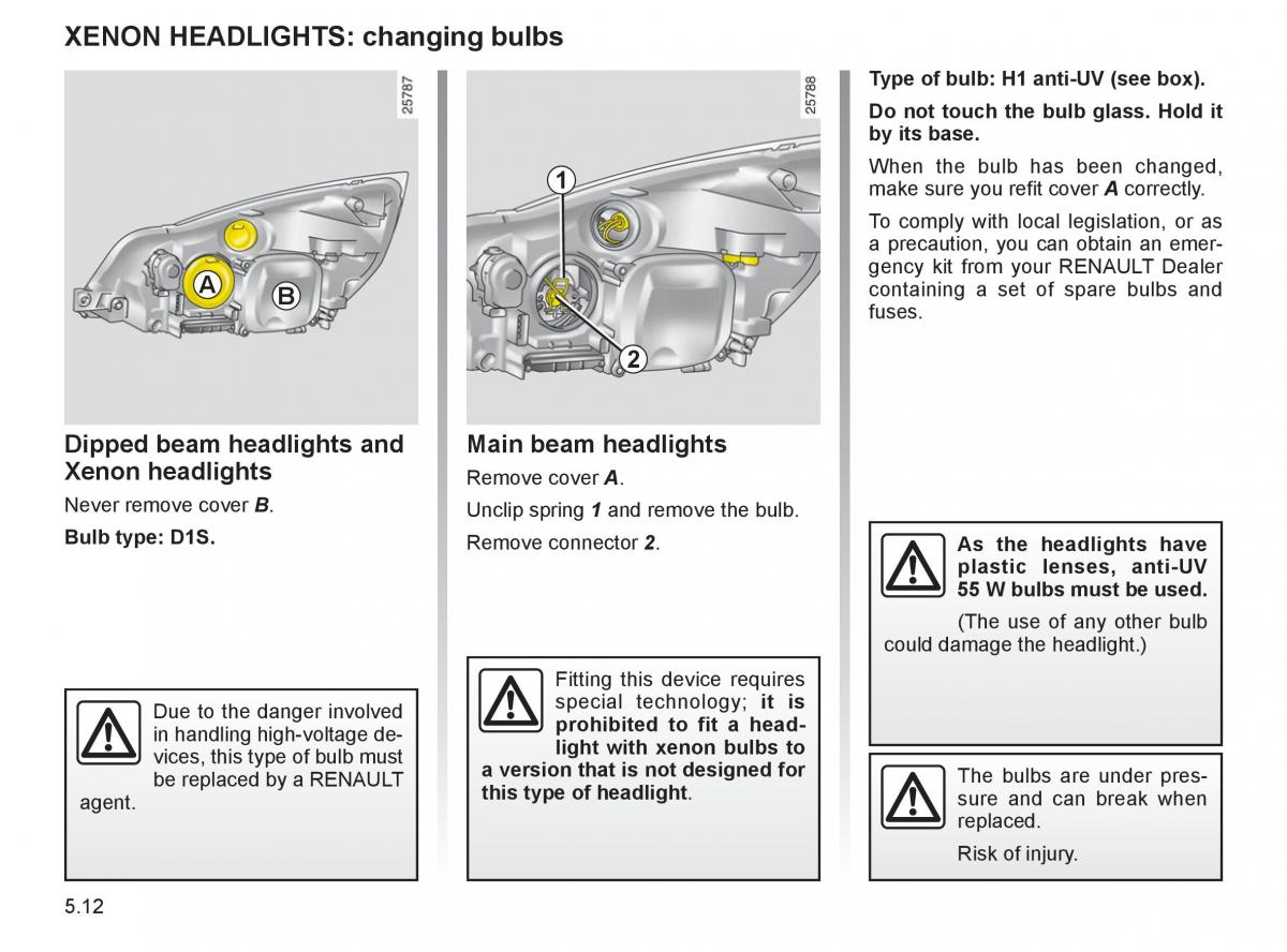 Renault Espace IV 4 owners manual / page 215