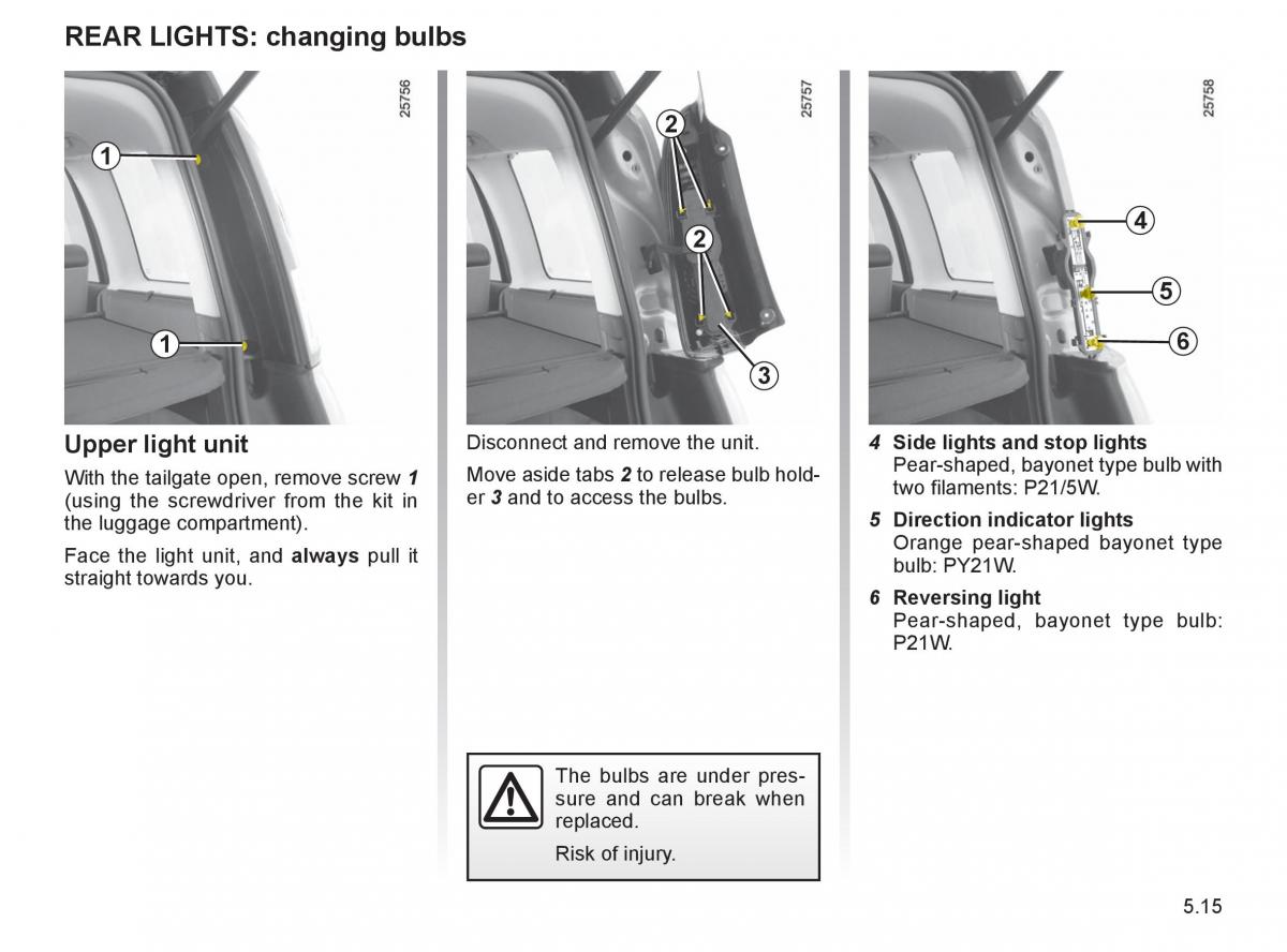 Renault Espace IV 4 owners manual / page 218