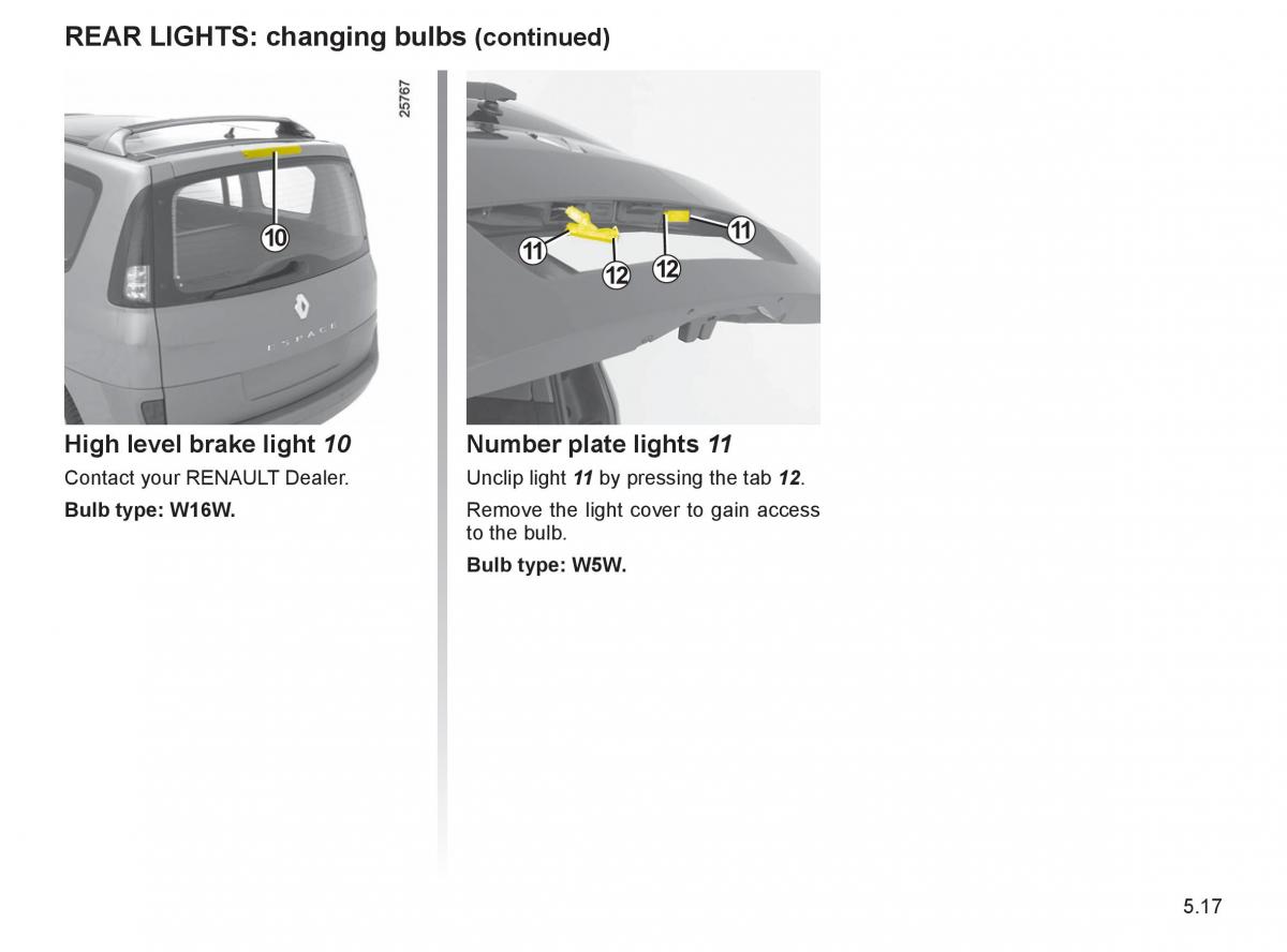 Renault Espace IV 4 owners manual / page 220