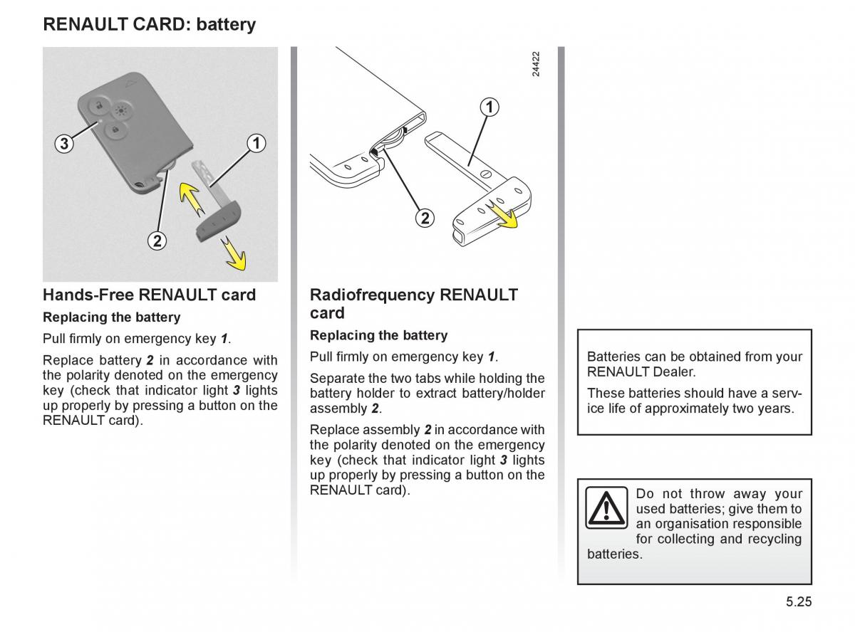 Renault Espace IV 4 owners manual / page 228