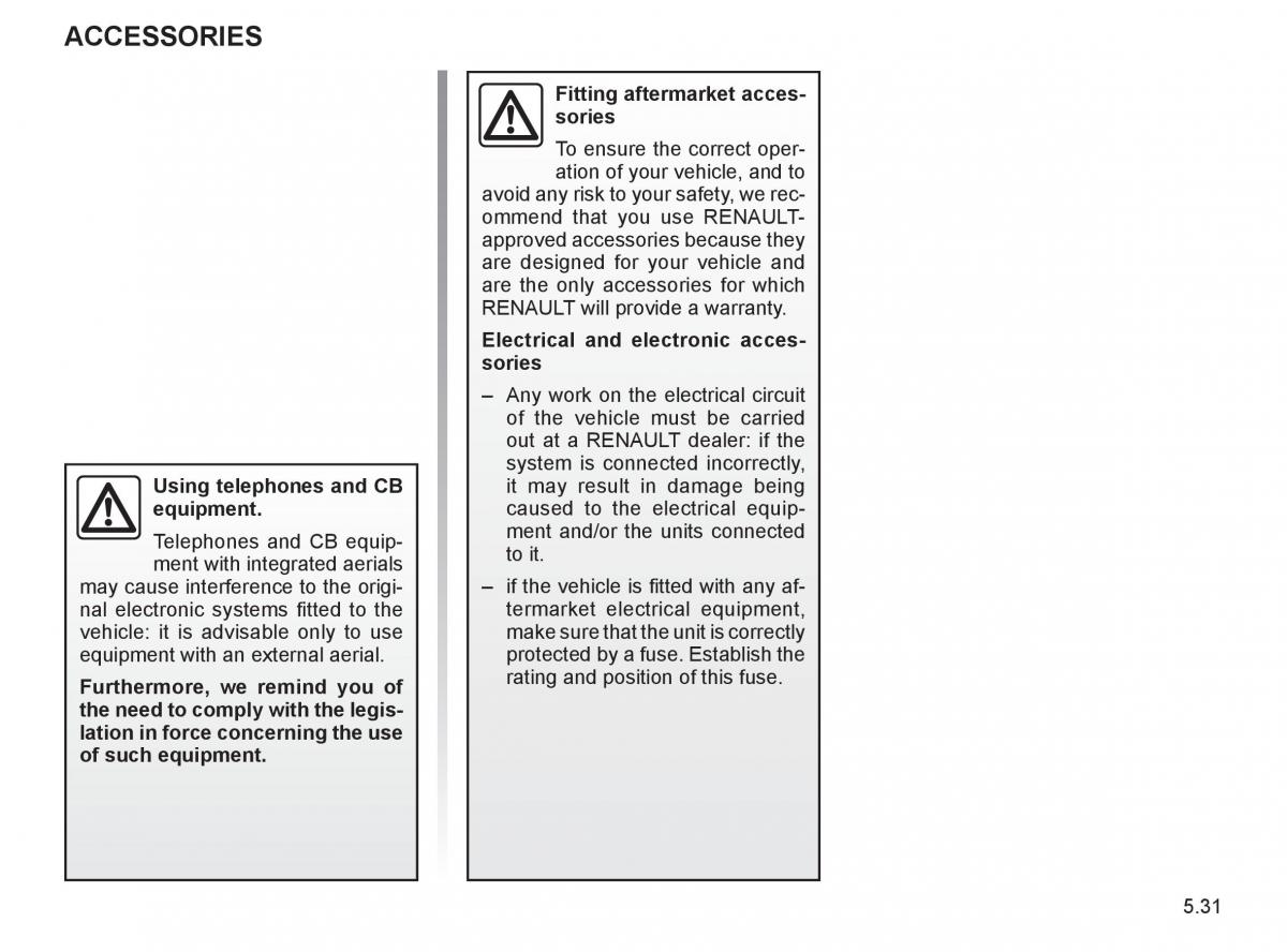 Renault Espace IV 4 owners manual / page 234