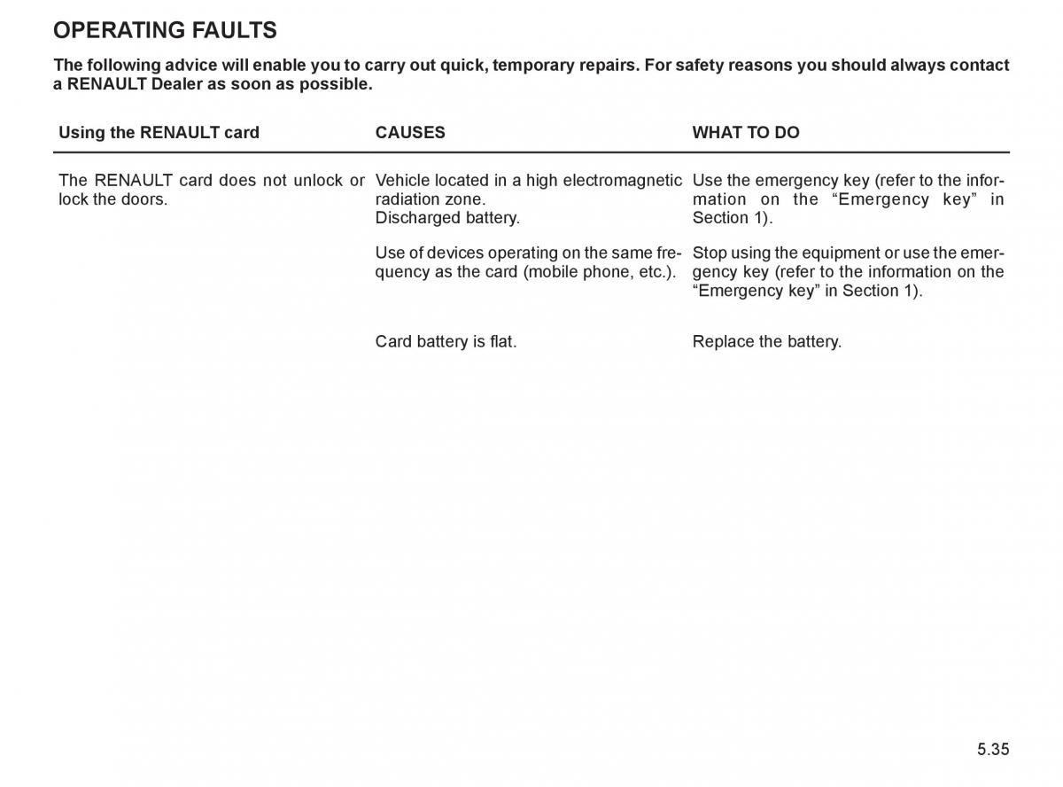 Renault Espace IV 4 owners manual / page 238