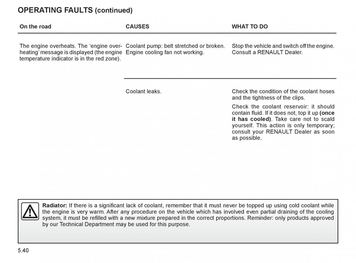 Renault Espace IV 4 owners manual / page 243