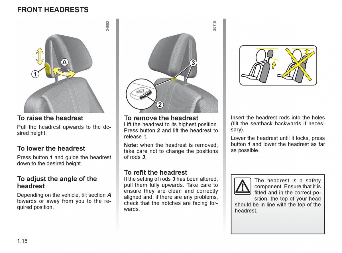 Renault Espace IV 4 owners manual / page 25