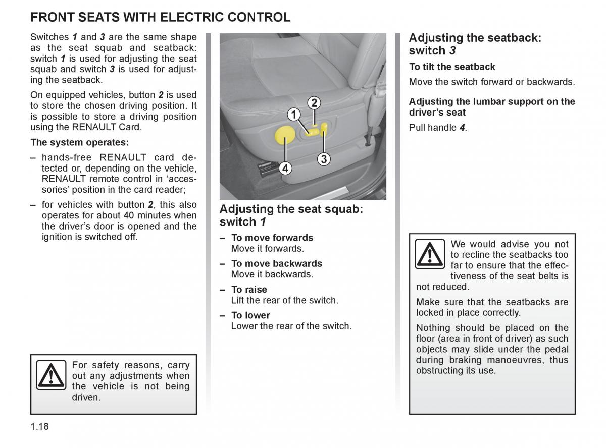 Renault Espace IV 4 owners manual / page 27