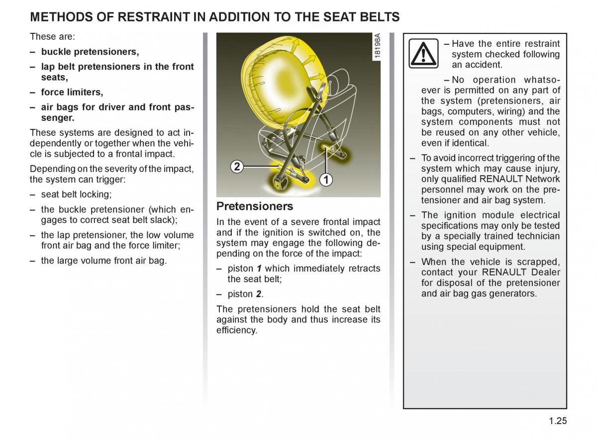 Renault Espace IV 4 owners manual / page 34