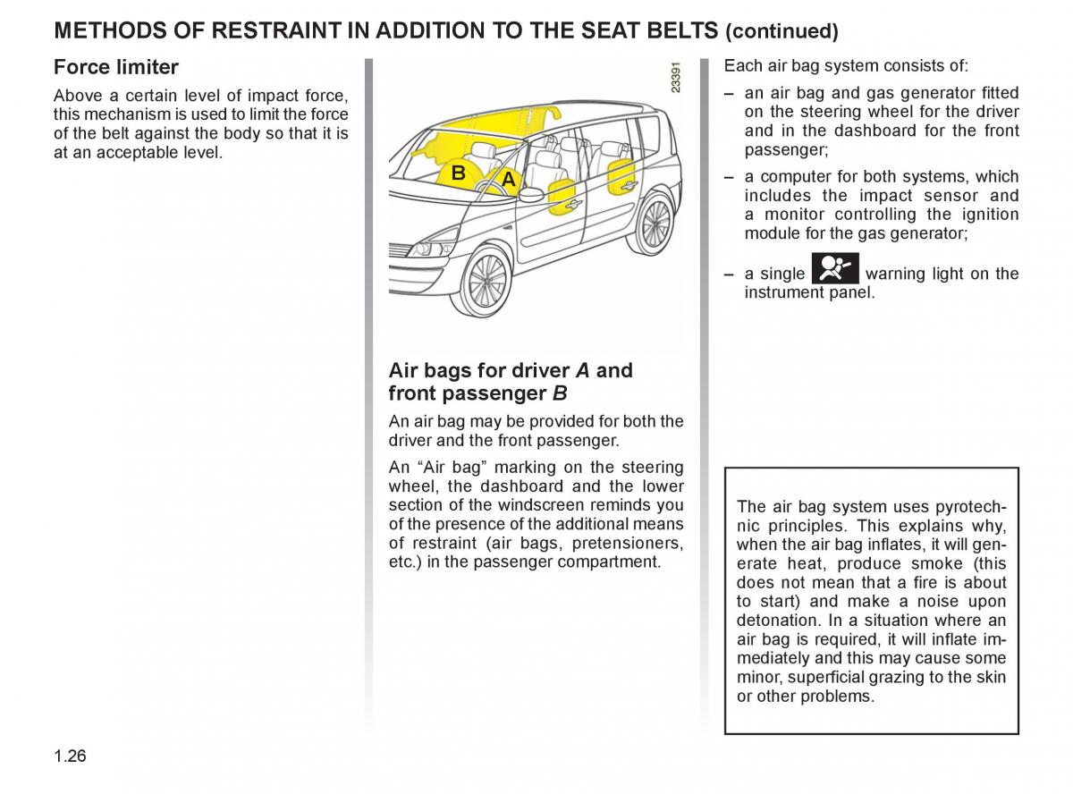 Renault Espace IV 4 owners manual / page 35