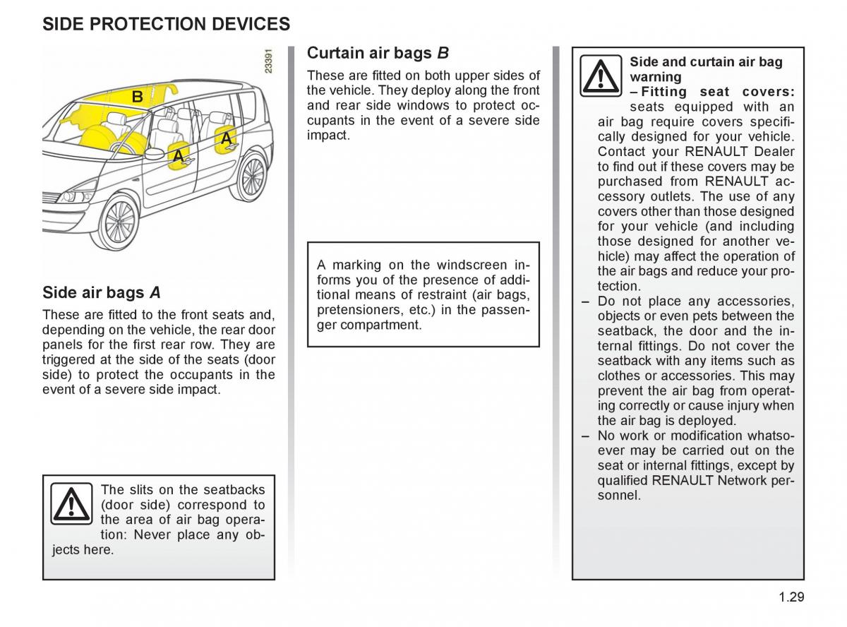 Renault Espace IV 4 owners manual / page 38