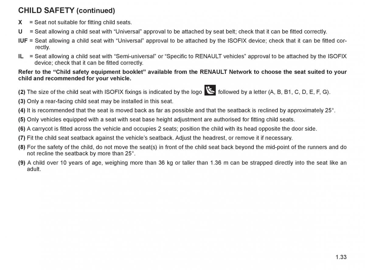 Renault Espace IV 4 owners manual / page 42