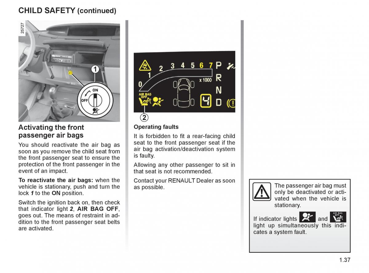 Renault Espace IV 4 owners manual / page 46