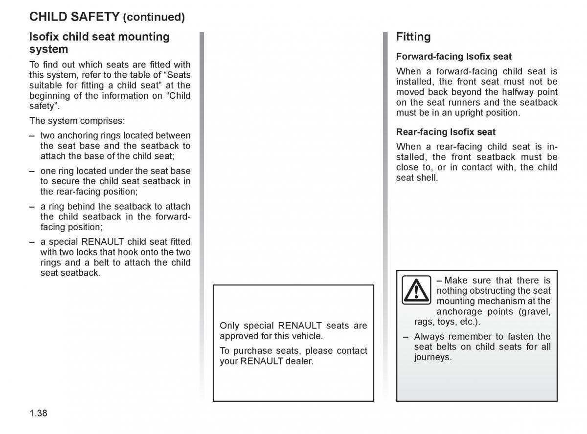 Renault Espace IV 4 owners manual / page 47