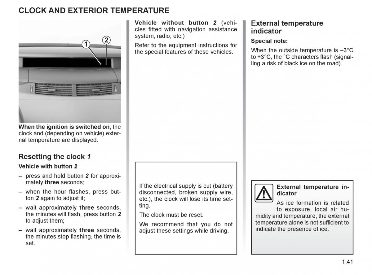 Renault Espace IV 4 owners manual / page 50