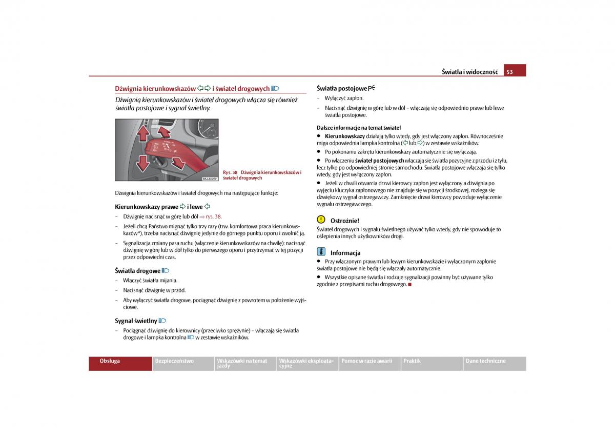 Skoda Roomster instrukcja obslugi / page 55