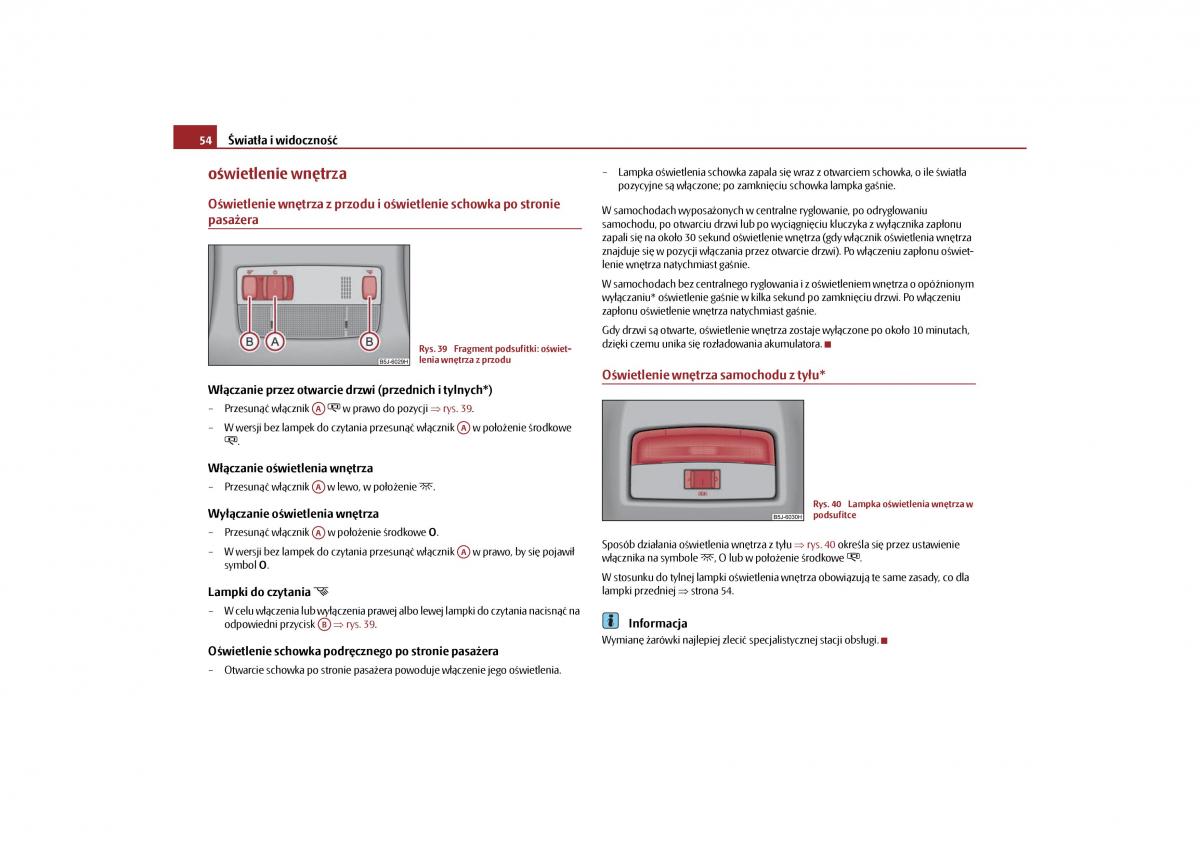 Skoda Roomster instrukcja obslugi / page 56