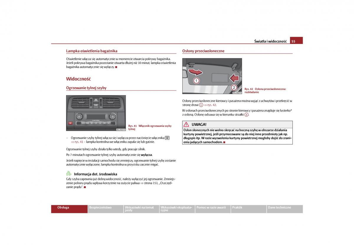 Skoda Roomster instrukcja obslugi / page 57