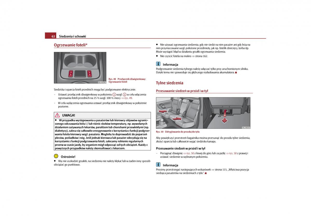 Skoda Roomster instrukcja obslugi / page 64