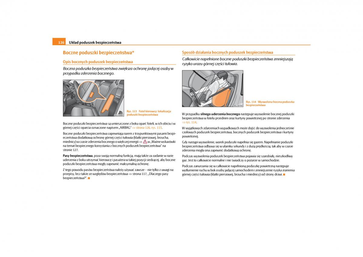 Skoda Roomster instrukcja obslugi / page 128