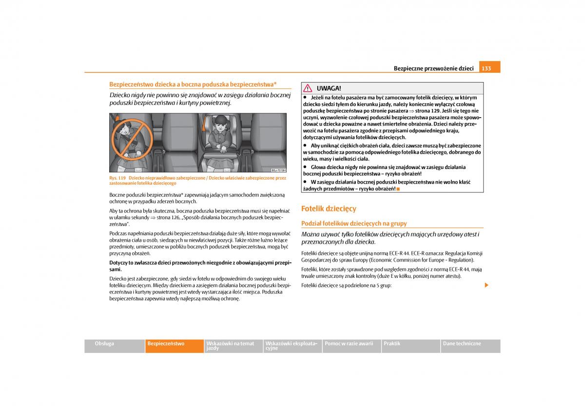 Skoda Roomster instrukcja obslugi / page 135