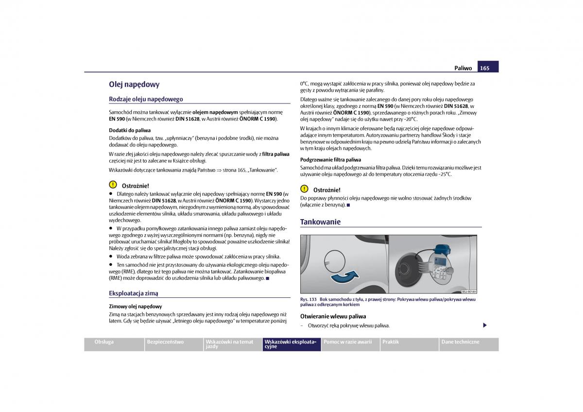 Skoda Roomster instrukcja obslugi / page 167