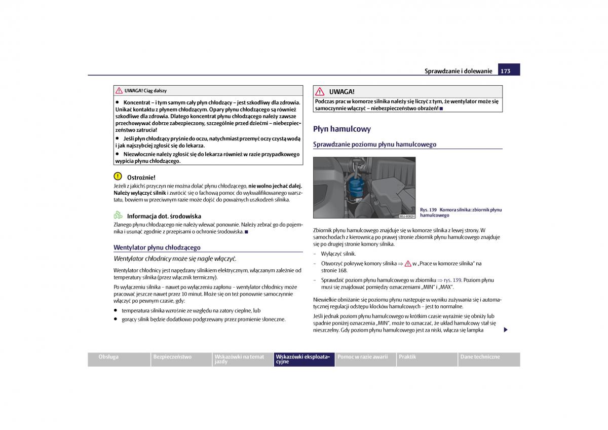 Skoda Roomster instrukcja obslugi / page 175